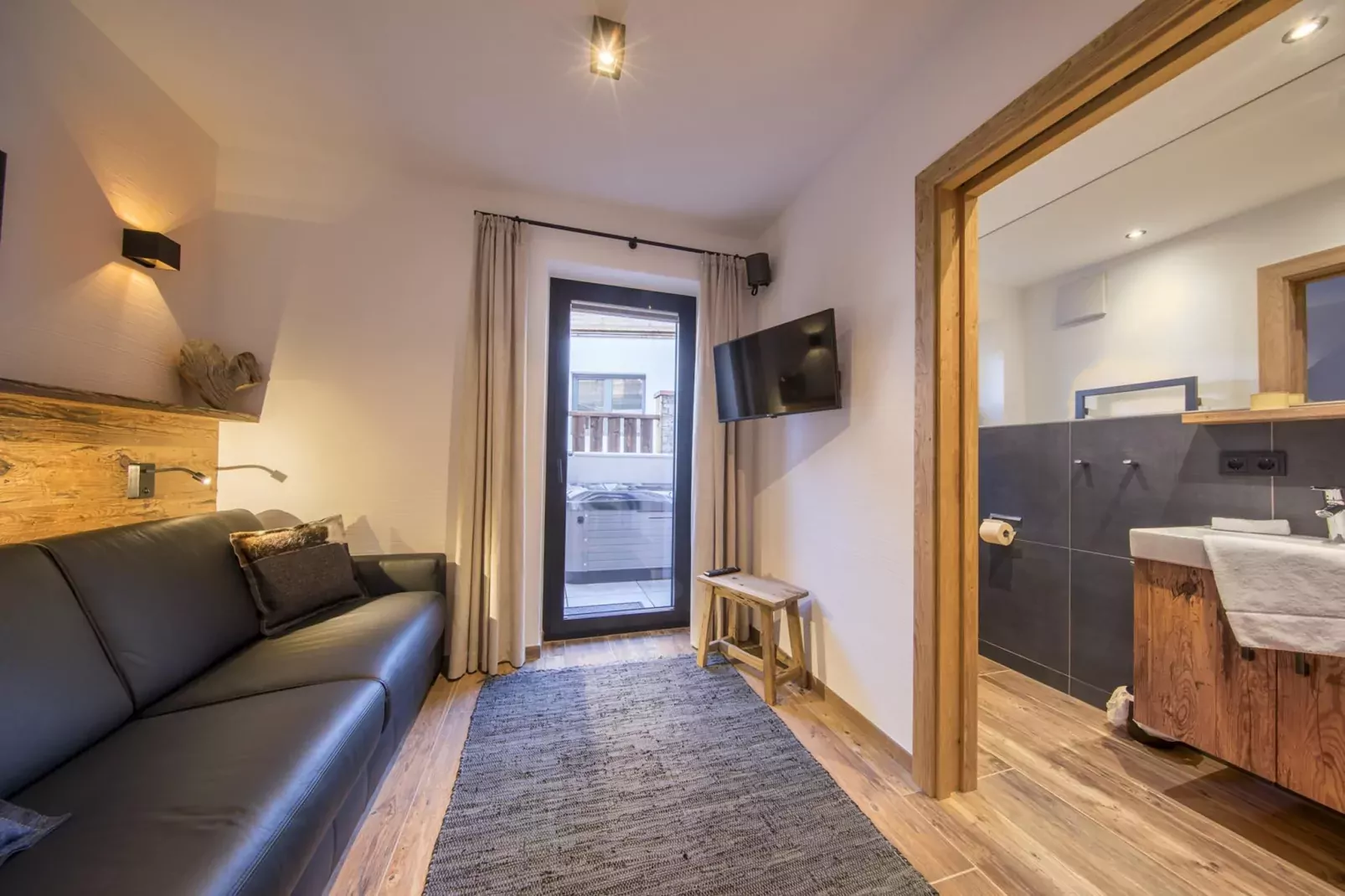 Nationalpark Chalet Schwarze Wand-Woonkamer