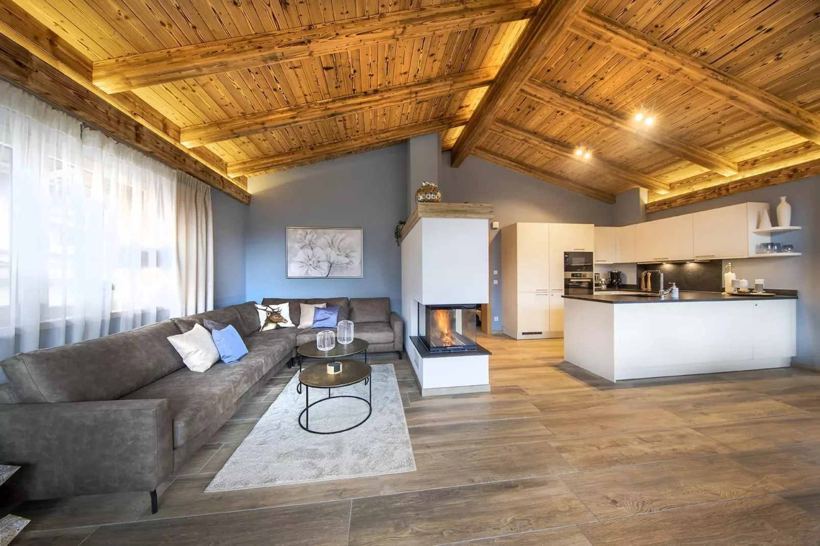 Nationalpark Chalet Törlspitze-Woonkamer