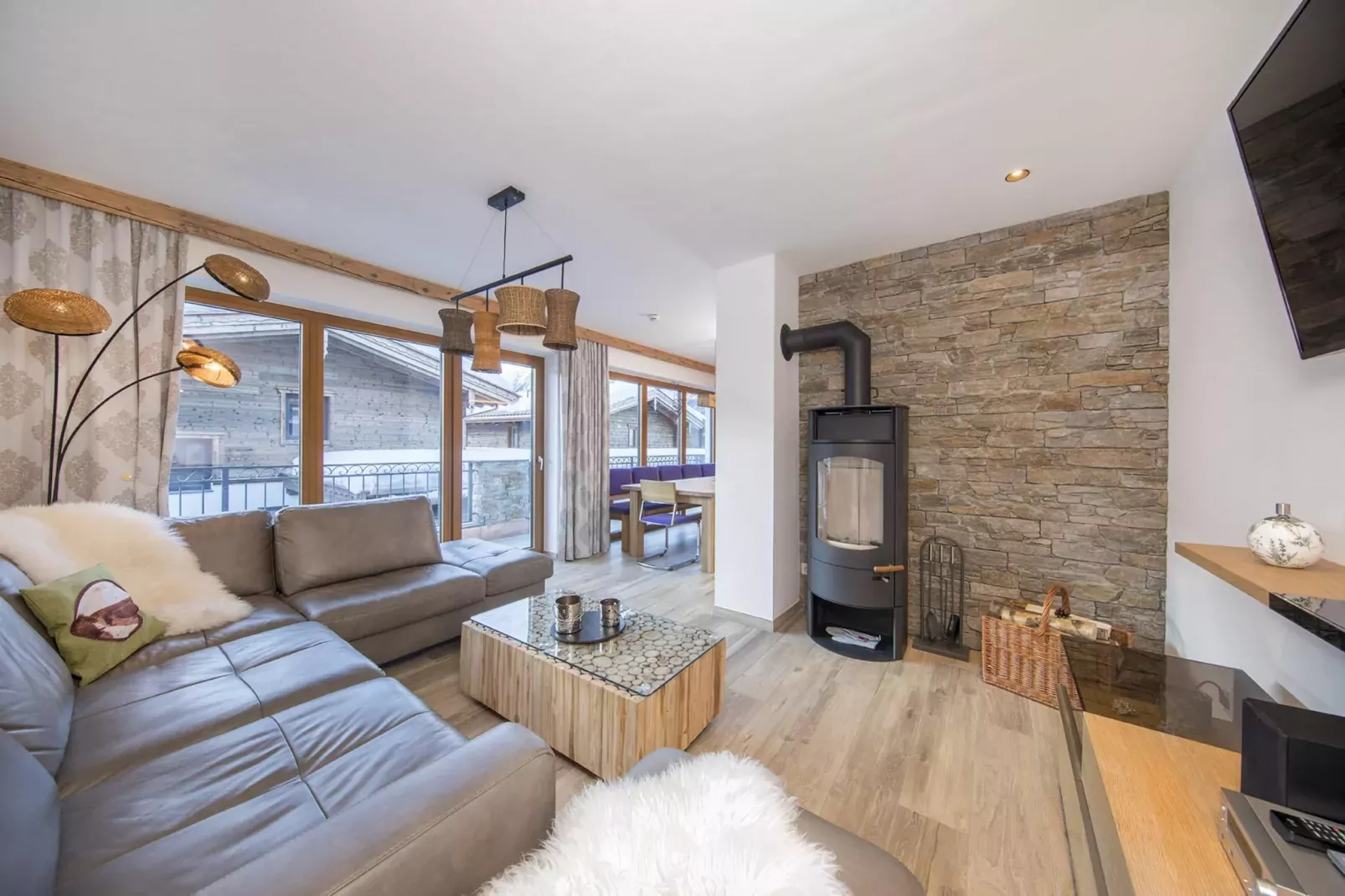 Nationalpark Chalet Rauhkopf-Woonkamer