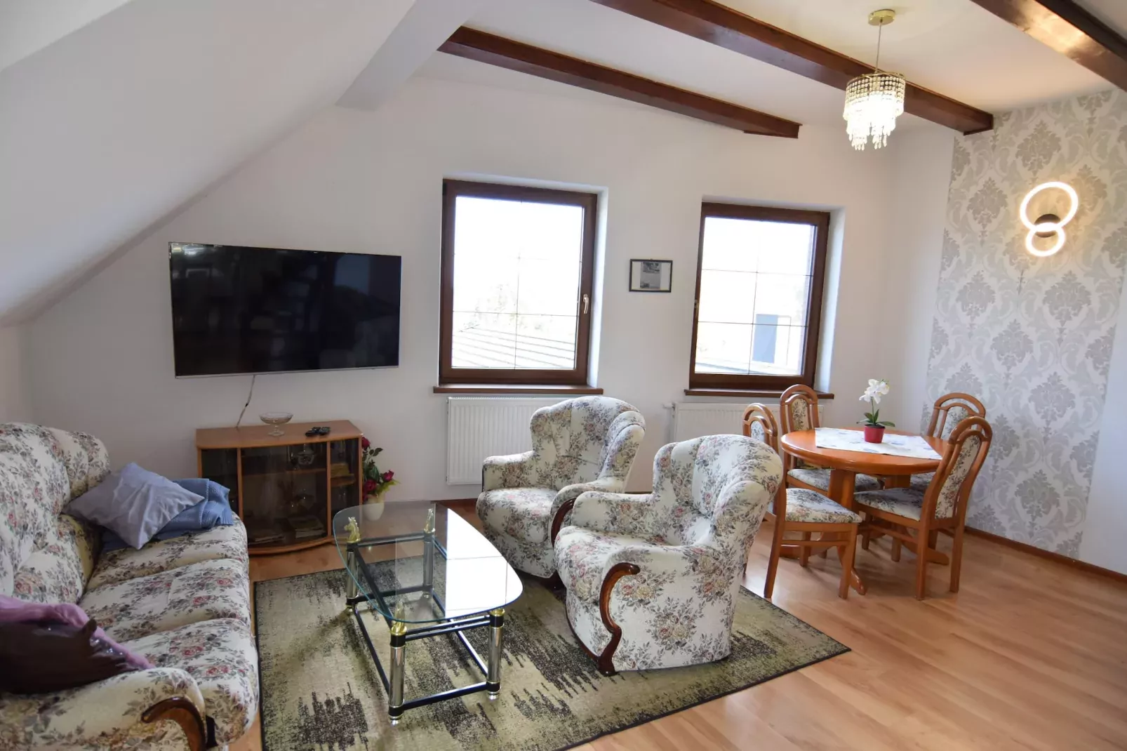Holiday flat in Kiedrowice-Woonkamer
