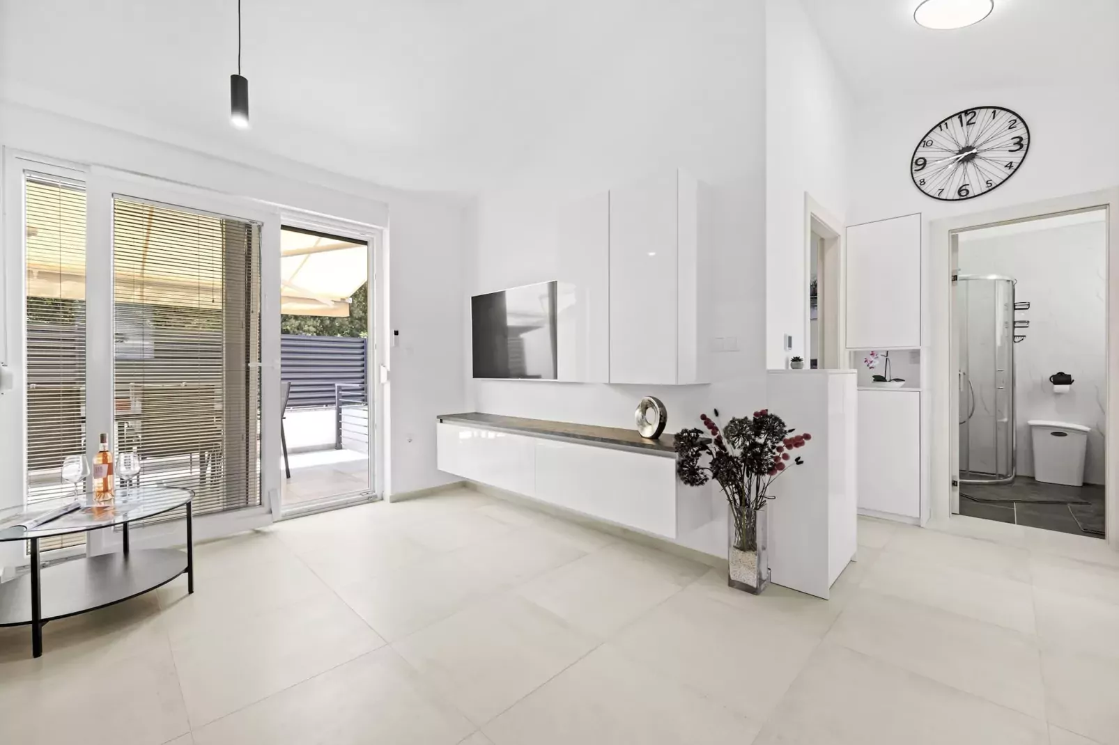 Barbariga Beach Apartment-Woonkamer