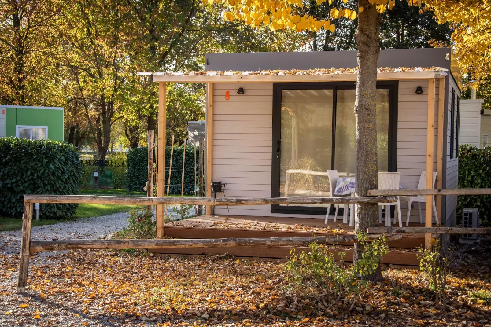 RESIDENCE ALBA VILLAGE / Mobilhome 4 Personen MH4-Buitenkant zomer