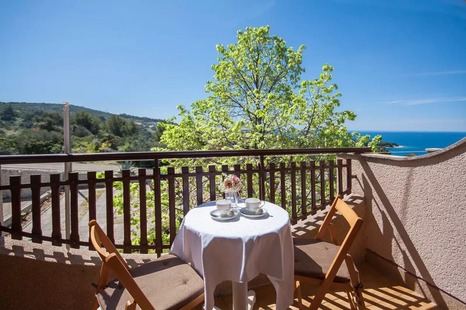 Apartments and Rooms Mikelin - Studio Marija 2-Terrasbalkon