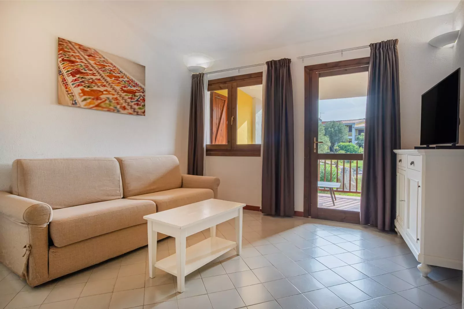 Felix Residence Hotel Costa Serena - App/ APARTMENT TYPE A-Woonkamer
