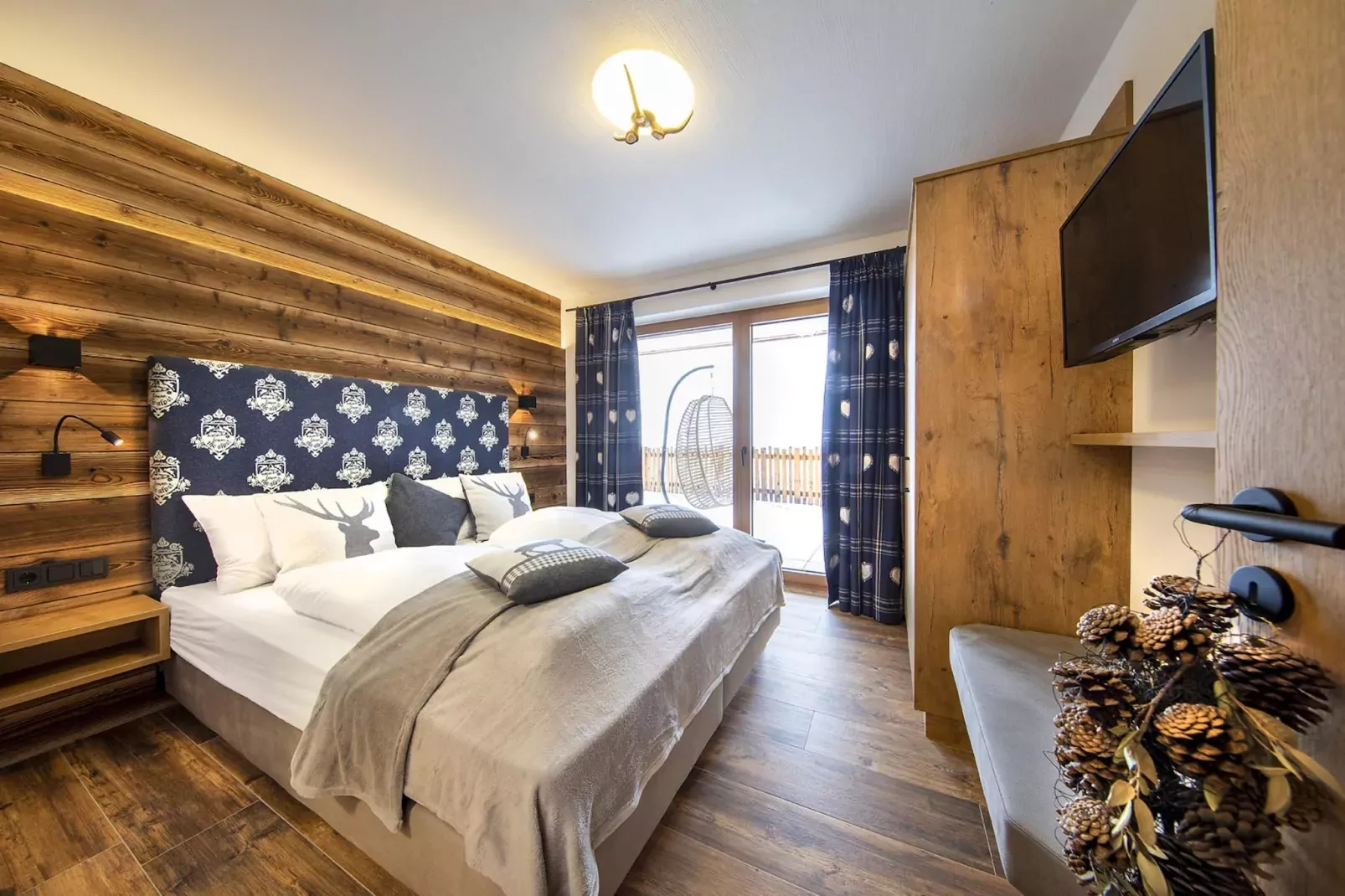 Nationalpark Chalet Säulspitze-Slaapkamer