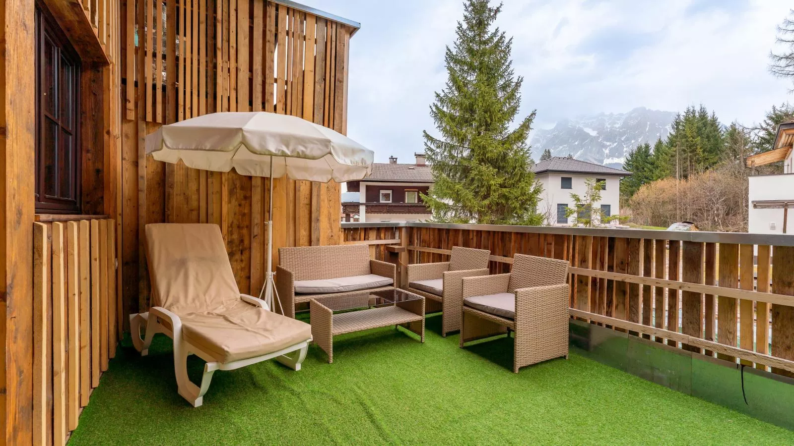 Biber Art Chalet-Terrasbalkon