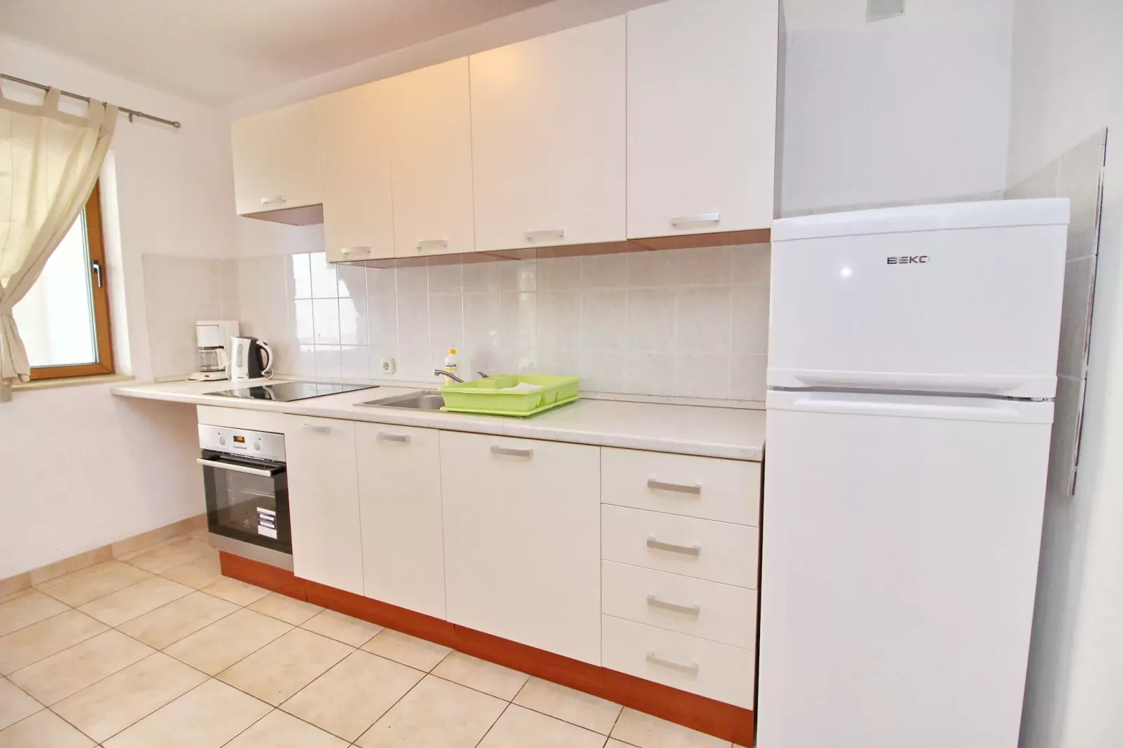 Apartments Marković Orebić-  Two Bedroom Apartment with Terrace and Garden View (A1)-Keuken