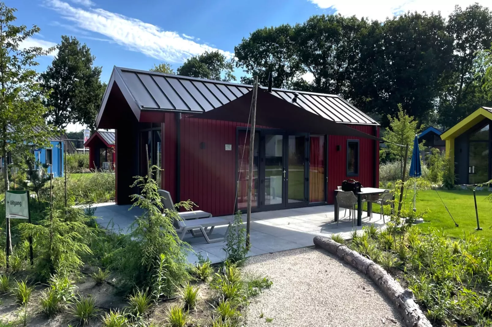 Jachtchalet | 2 - 4 pers-Buitenkant zomer