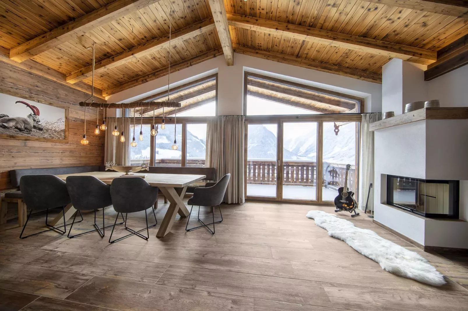 Nationalpark Chalet Bretterspitze-Eetkamer
