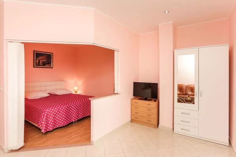 Apartments Villa Dubrovnik- Superior Studio Apartment with Terrace and Sea View-Slaapkamer