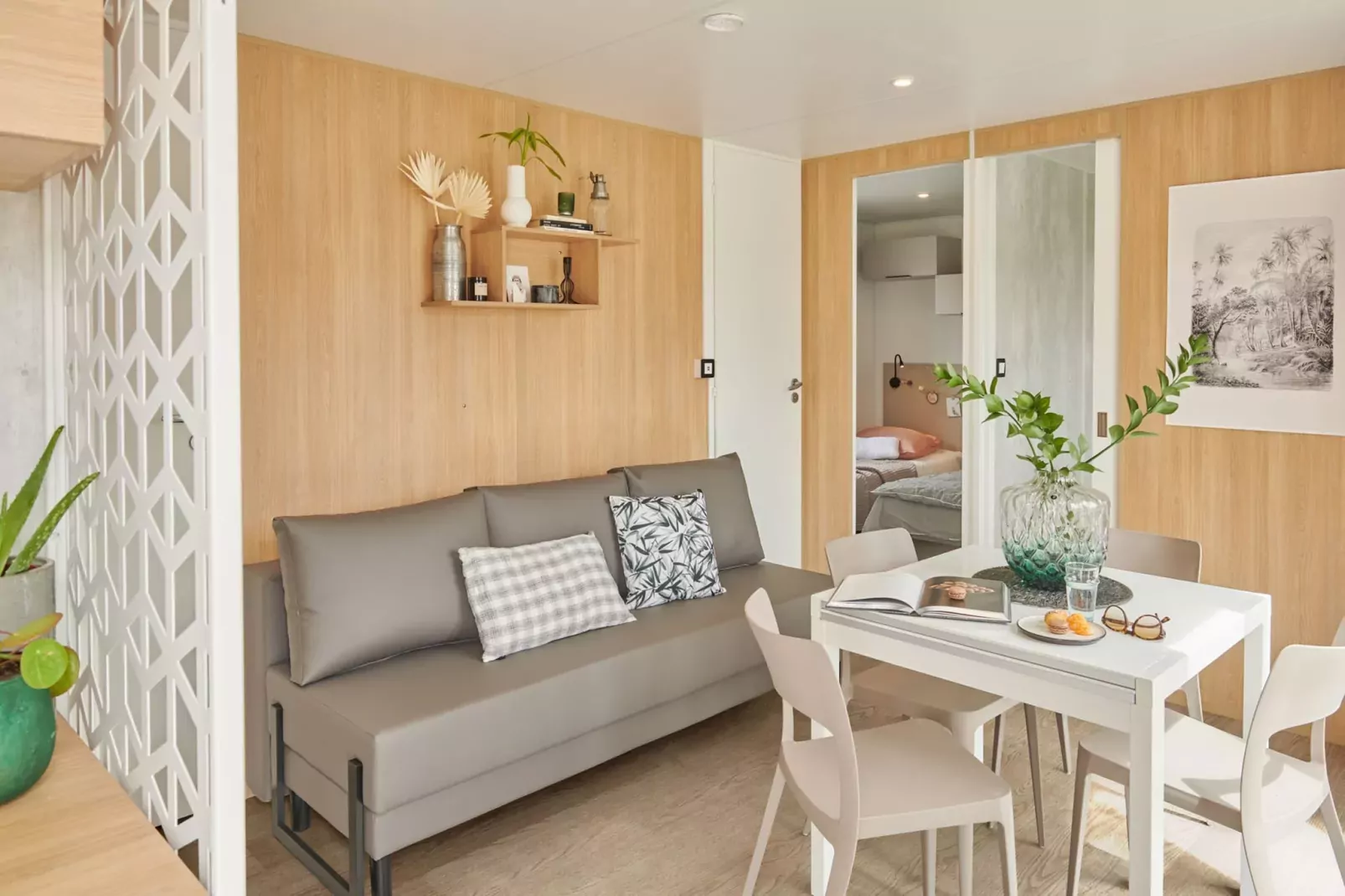 Holiday complex  Golfe du Morbihan Larmor-Baden // Apt 2 pcs 4 pers et 1 bébé 2 salles d'eau REZ DE CHAUSSÉE-Keuken
