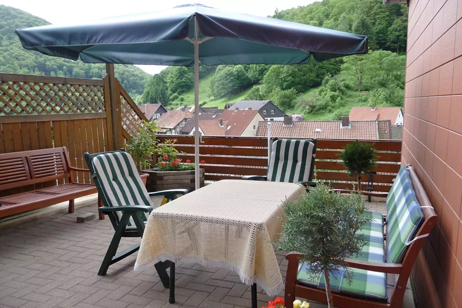 Zorge im Harz-Terrasbalkon