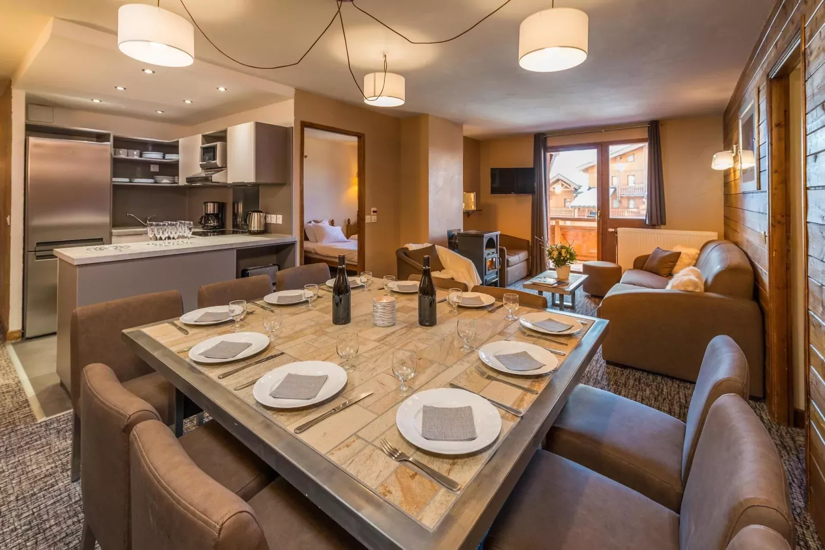 Chalet Altitude Val 2400 1-Eetkamer