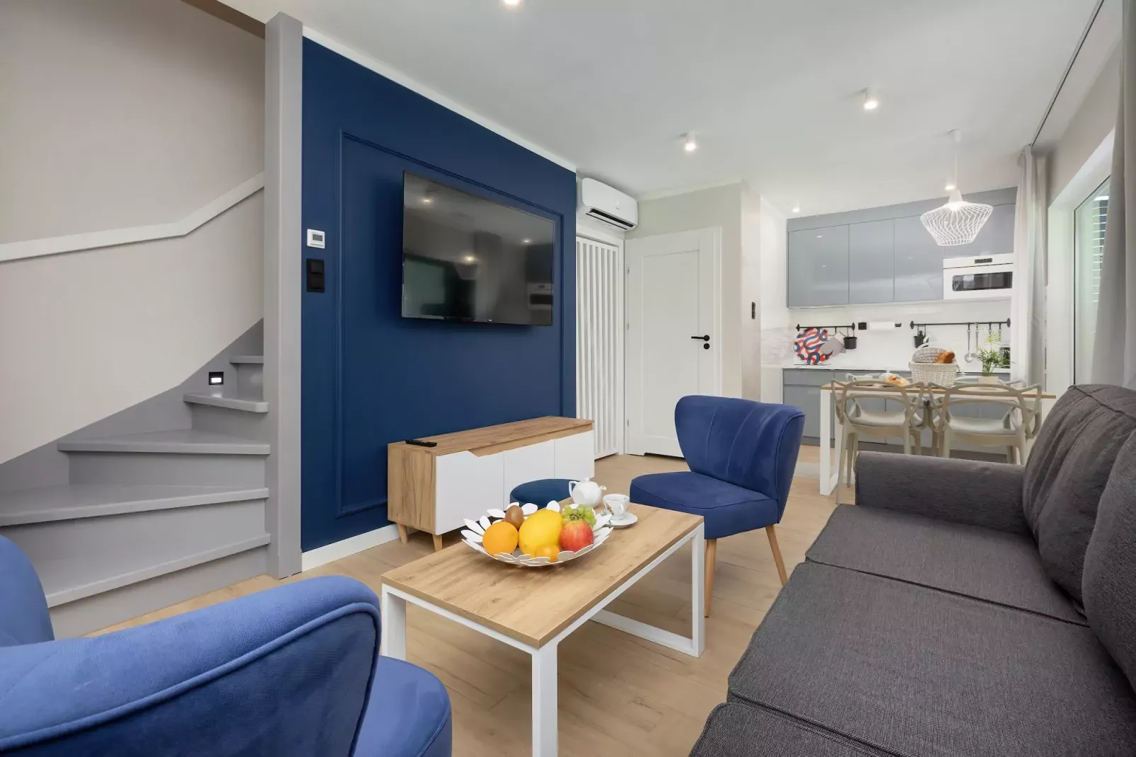 Villa Hoff Ferienhäuser Domek 3 Pers-Woonkamer