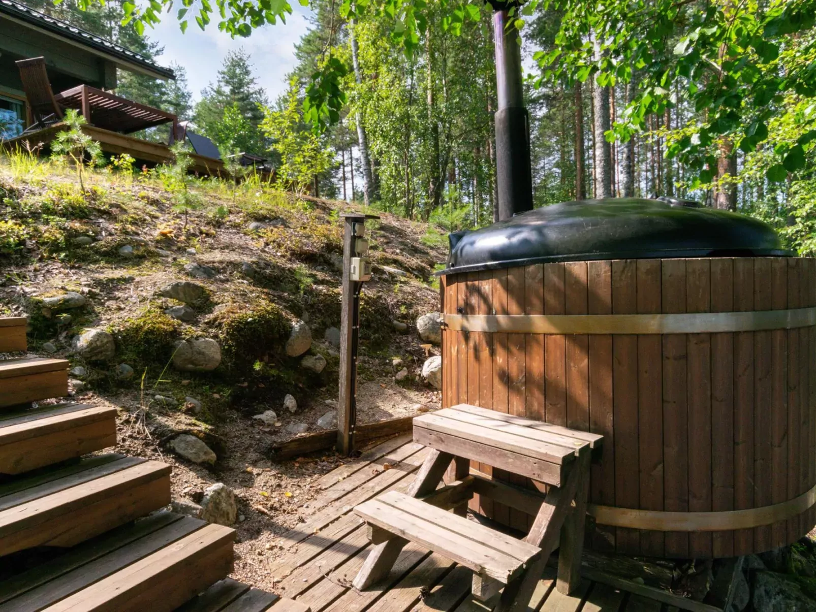 Hot pool cottage iitu-Buiten