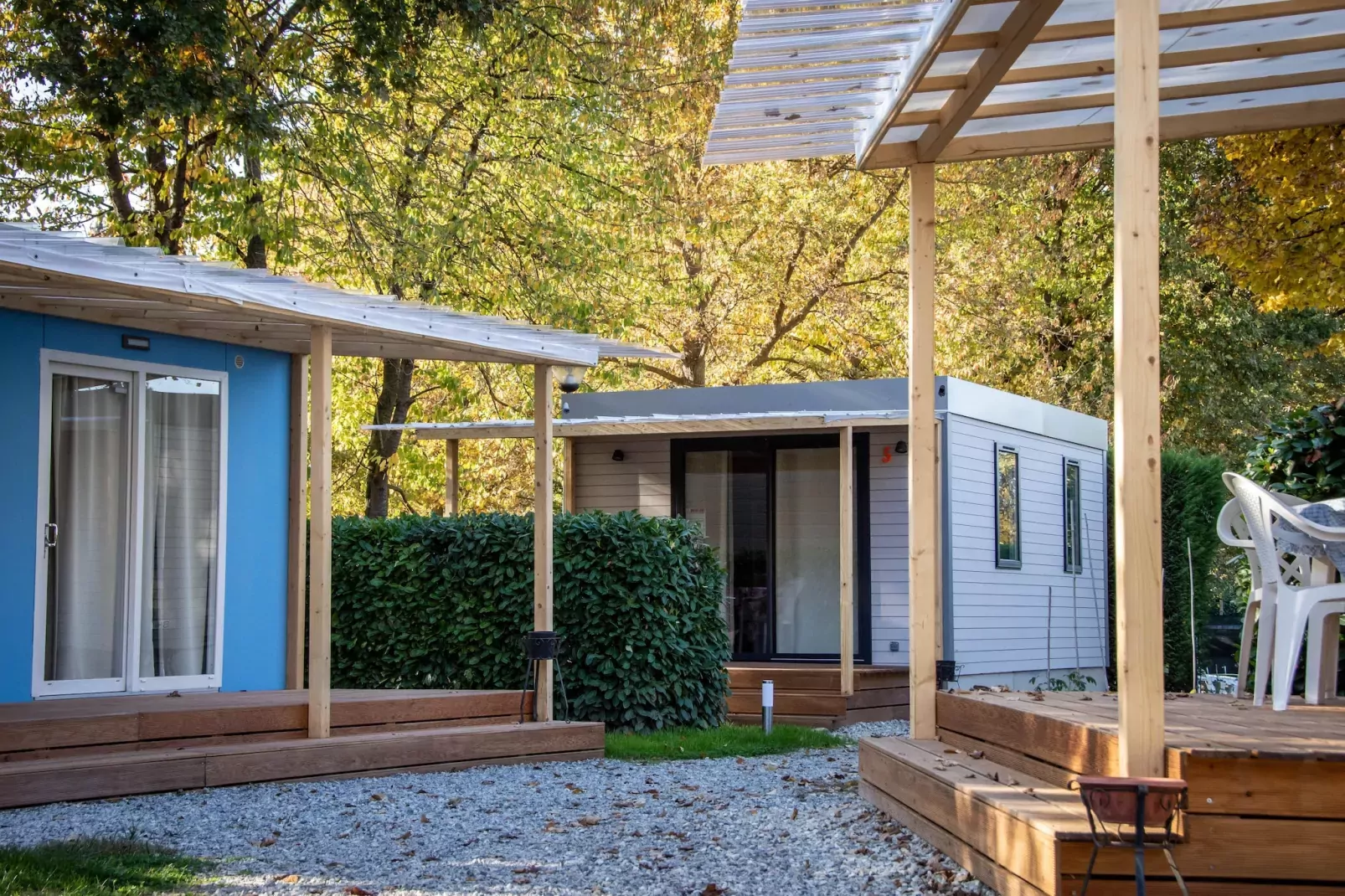 RESIDENCE ALBA VILLAGE / Mobilhome 4 Personen MH4-Buitenkant zomer