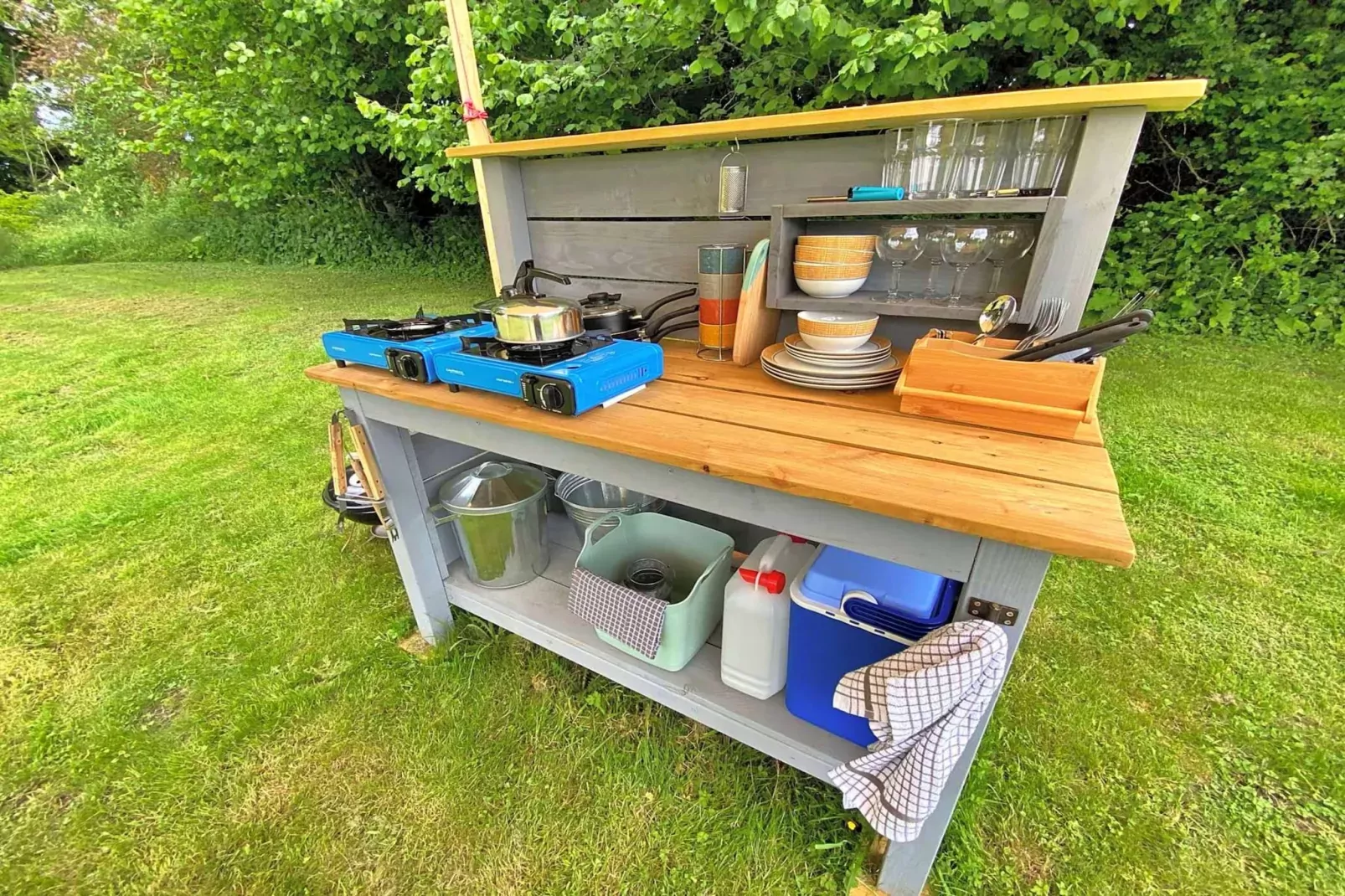 Meadow Glamping Tents-Keuken