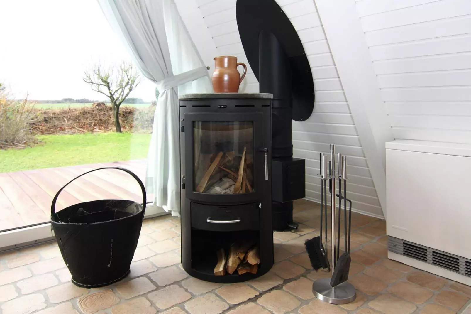 Ferienhaus Damp 90 qm 4 Personen-Woonkamer