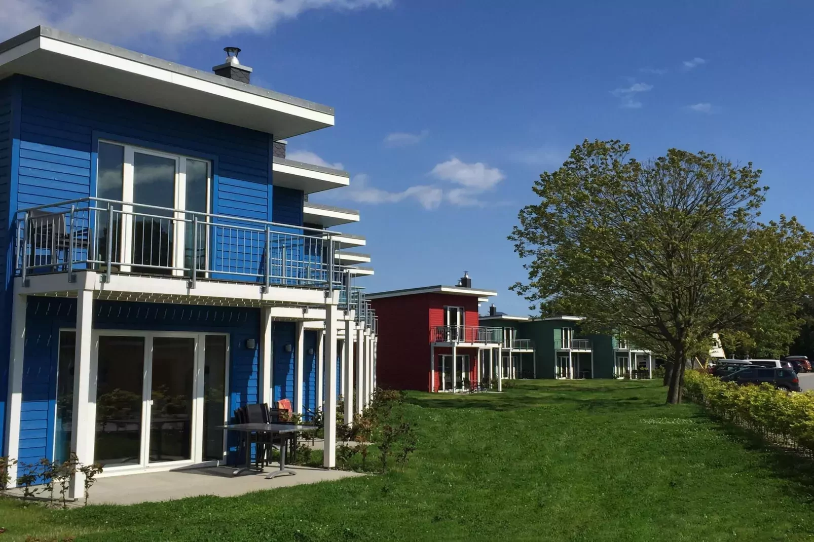 Ostseeresort Dampland-Reihenhaus Normalpreis-Buitenkant zomer
