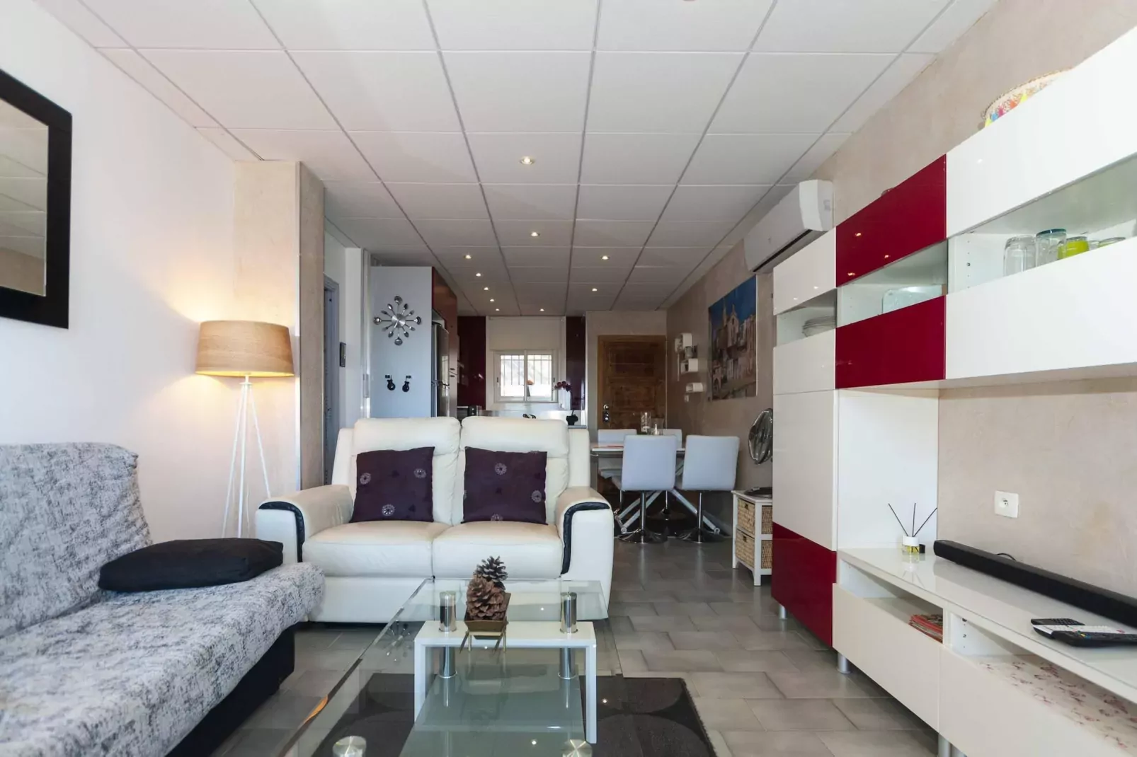 1233 VILA NEUS con piscina-Woonkamer