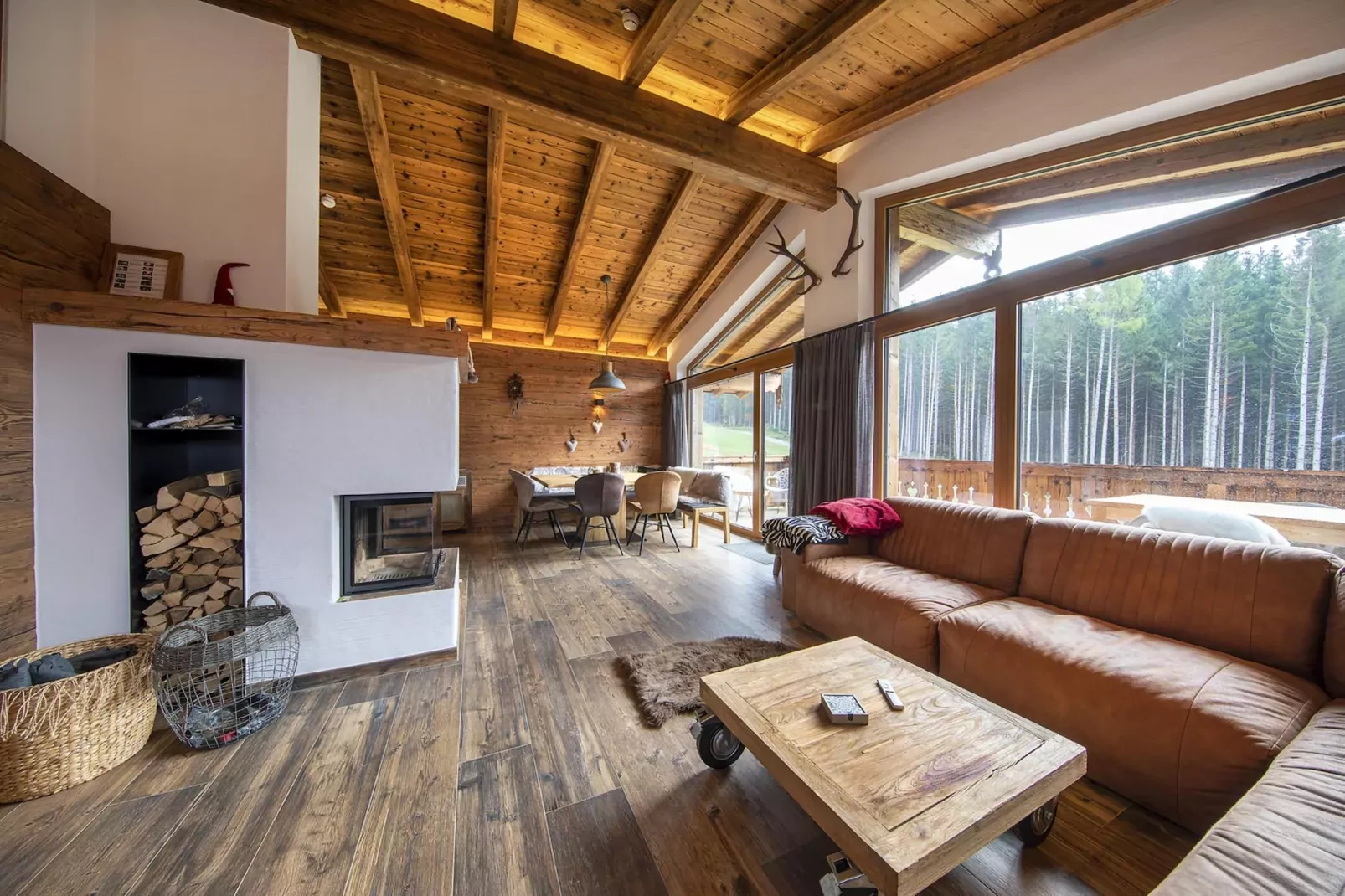 Nationalpark Chalet Kreuzkogel-Woonkamer