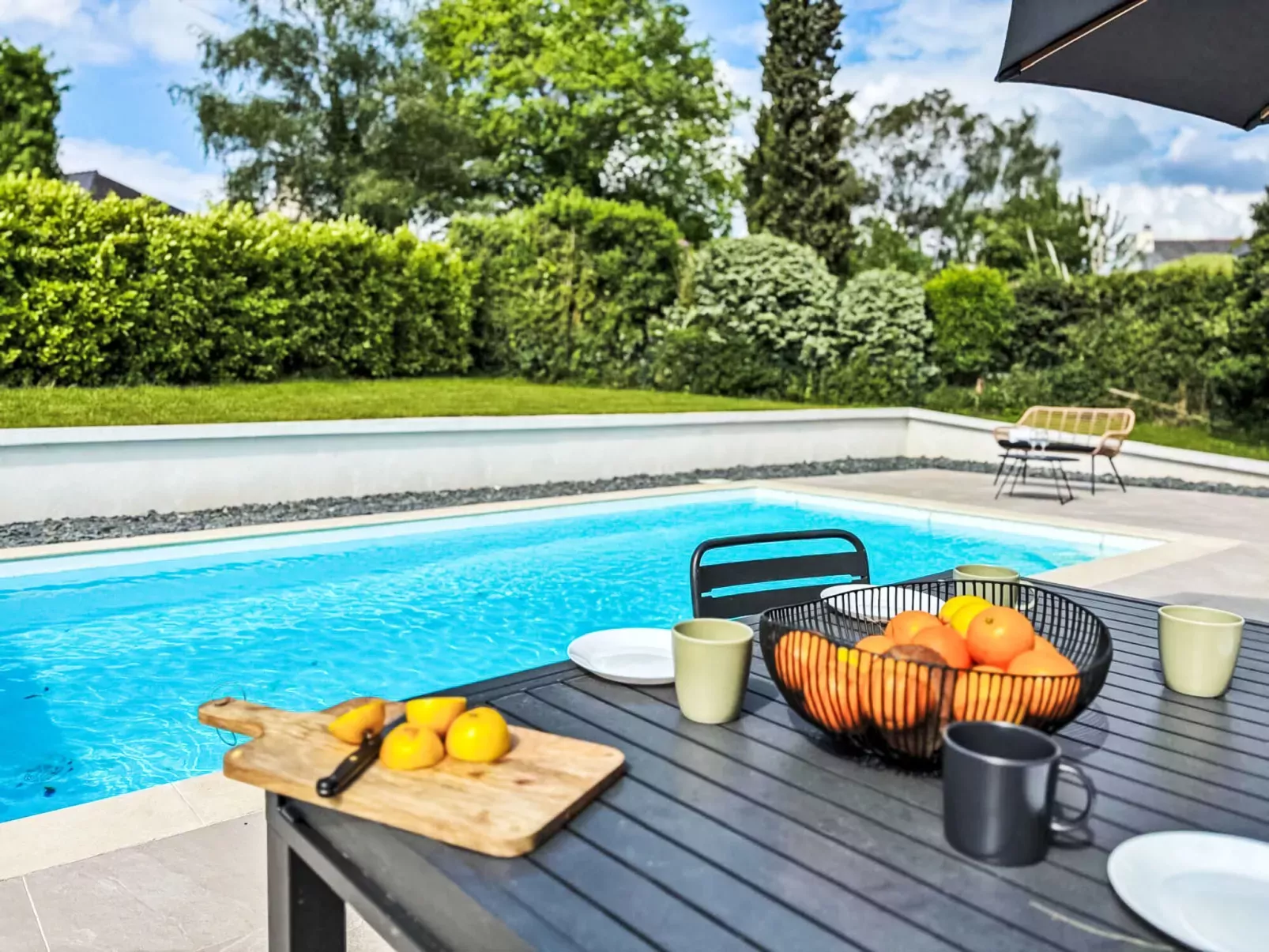 La Tour Bourgerel avec piscine-Buiten