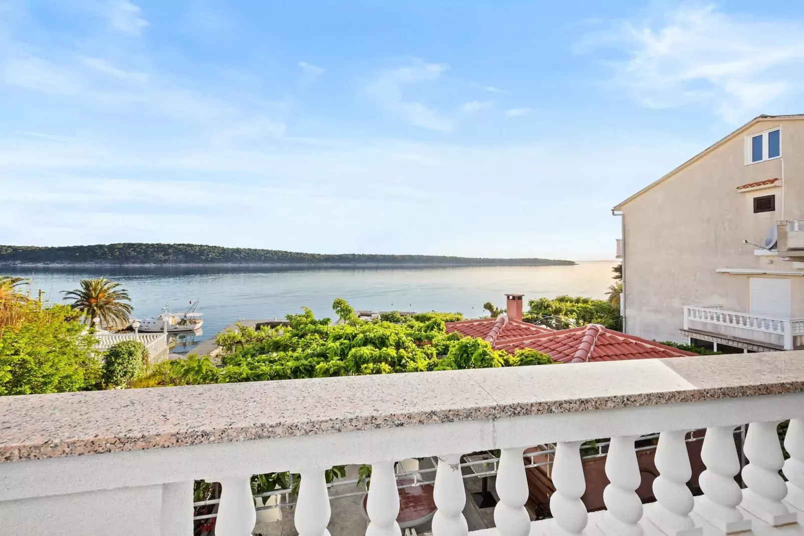 Apartments Jurica - Apt Ana with Sea View,-Terrasbalkon