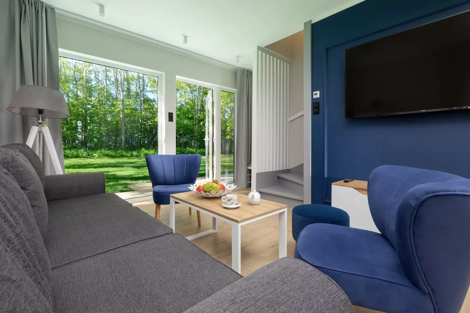 Villa Hoff Ferienhäuser Domek 4 Pers-Woonkamer
