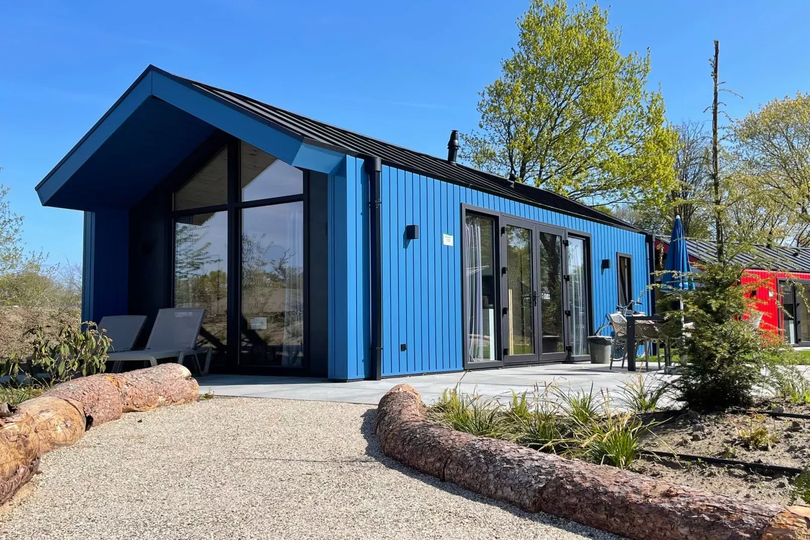 Jachtchalet | 2 - 4 pers-Buitenkant zomer
