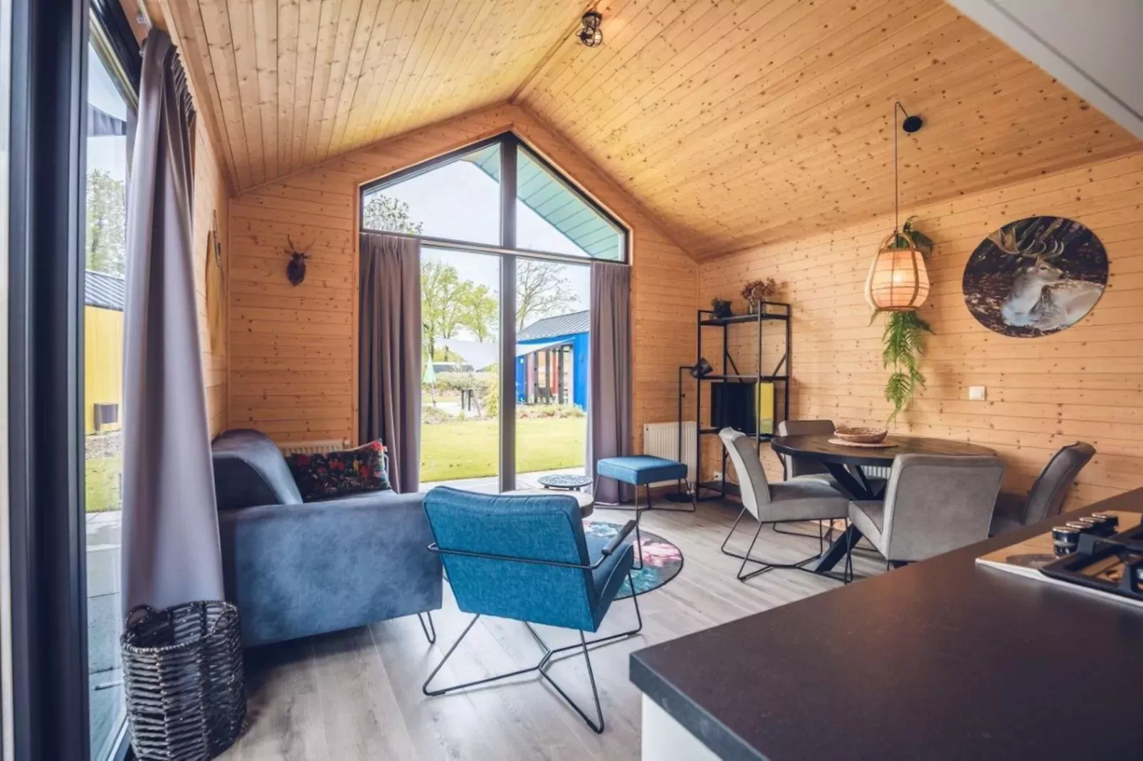 Jachtchalet with sauna | 2 - 4 pers-Woonkamer