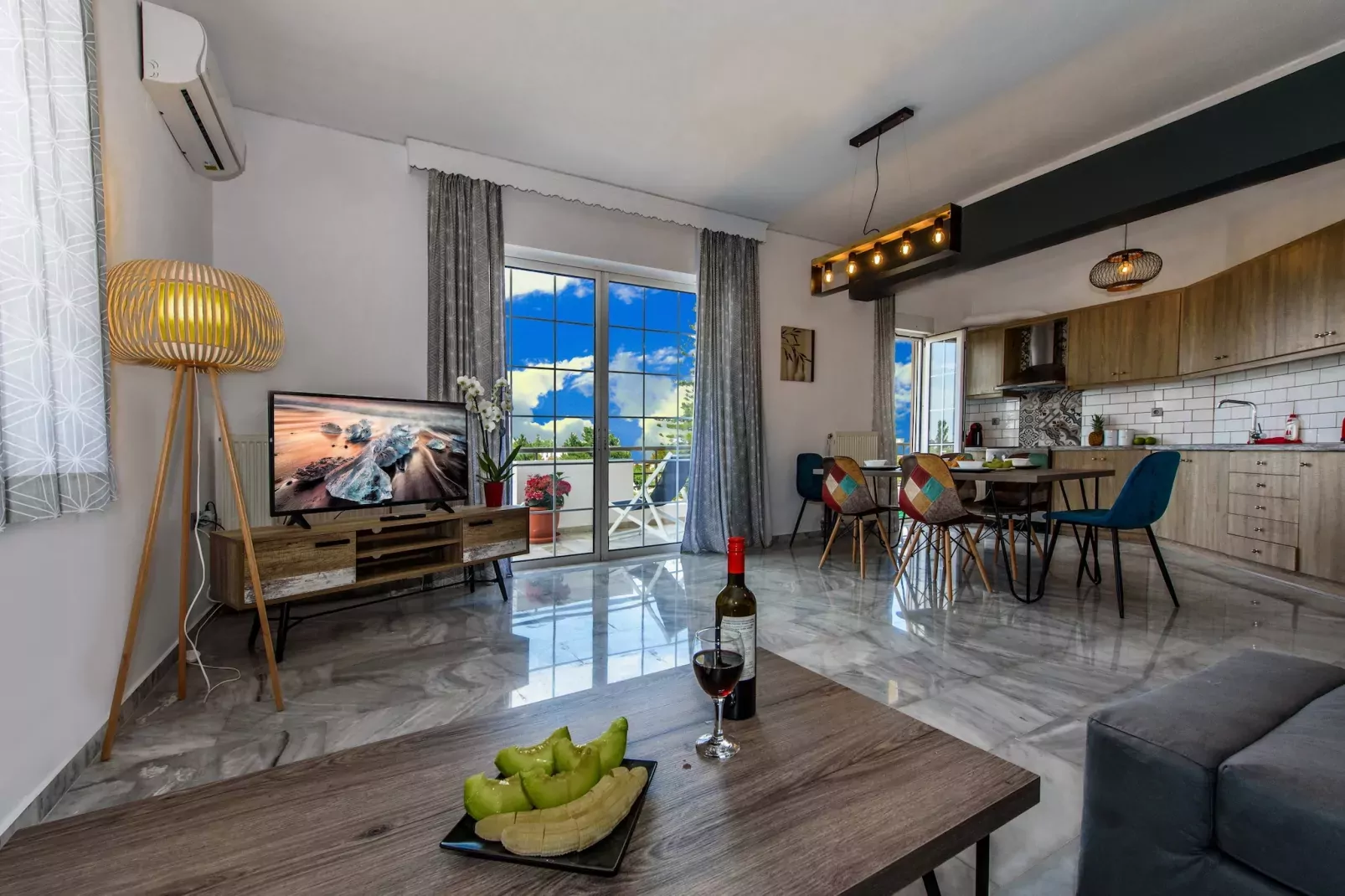 Spyros Villa Apartment 2-Woonkamer