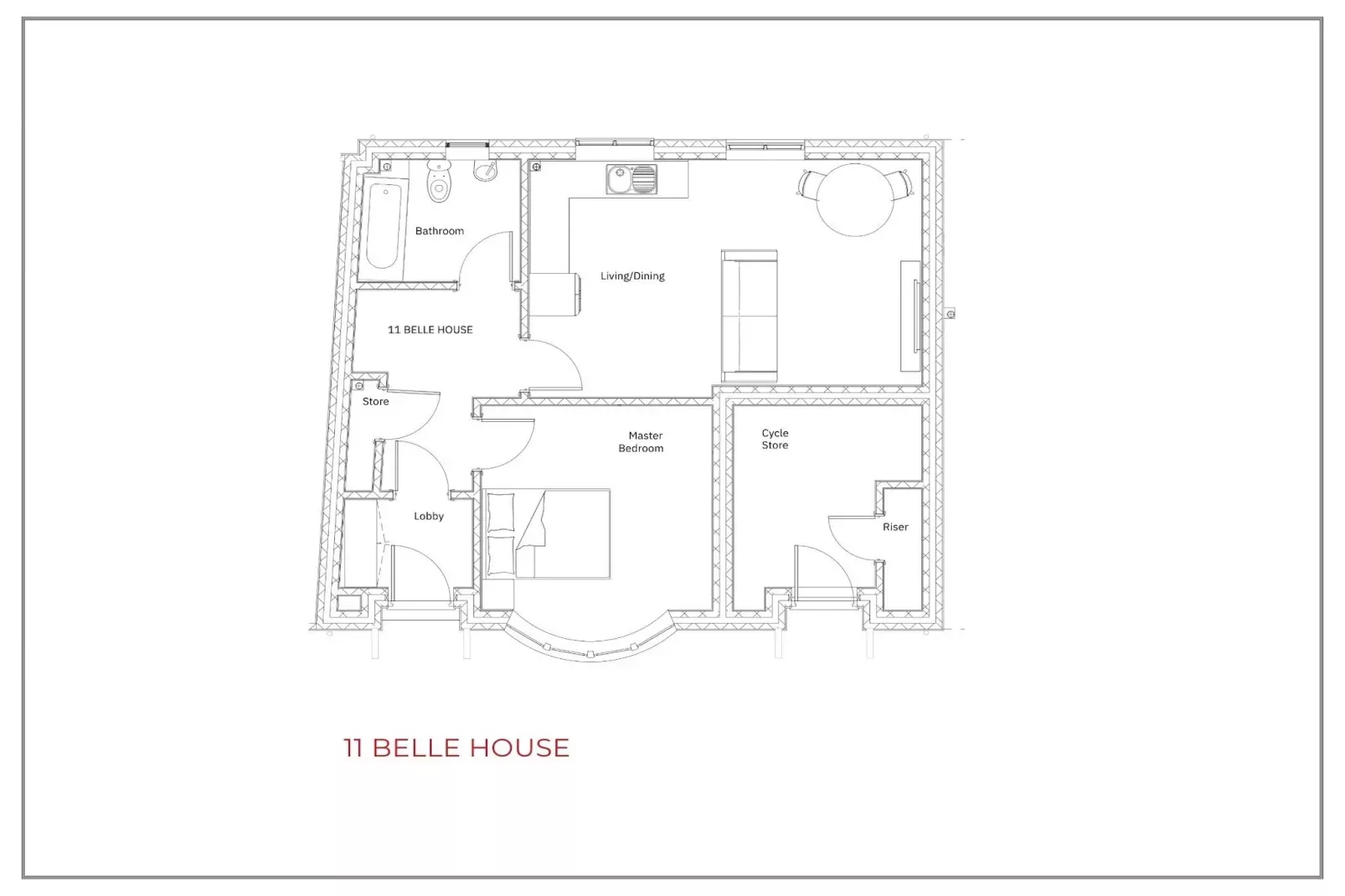 No.11, Belle House-Plattegrond