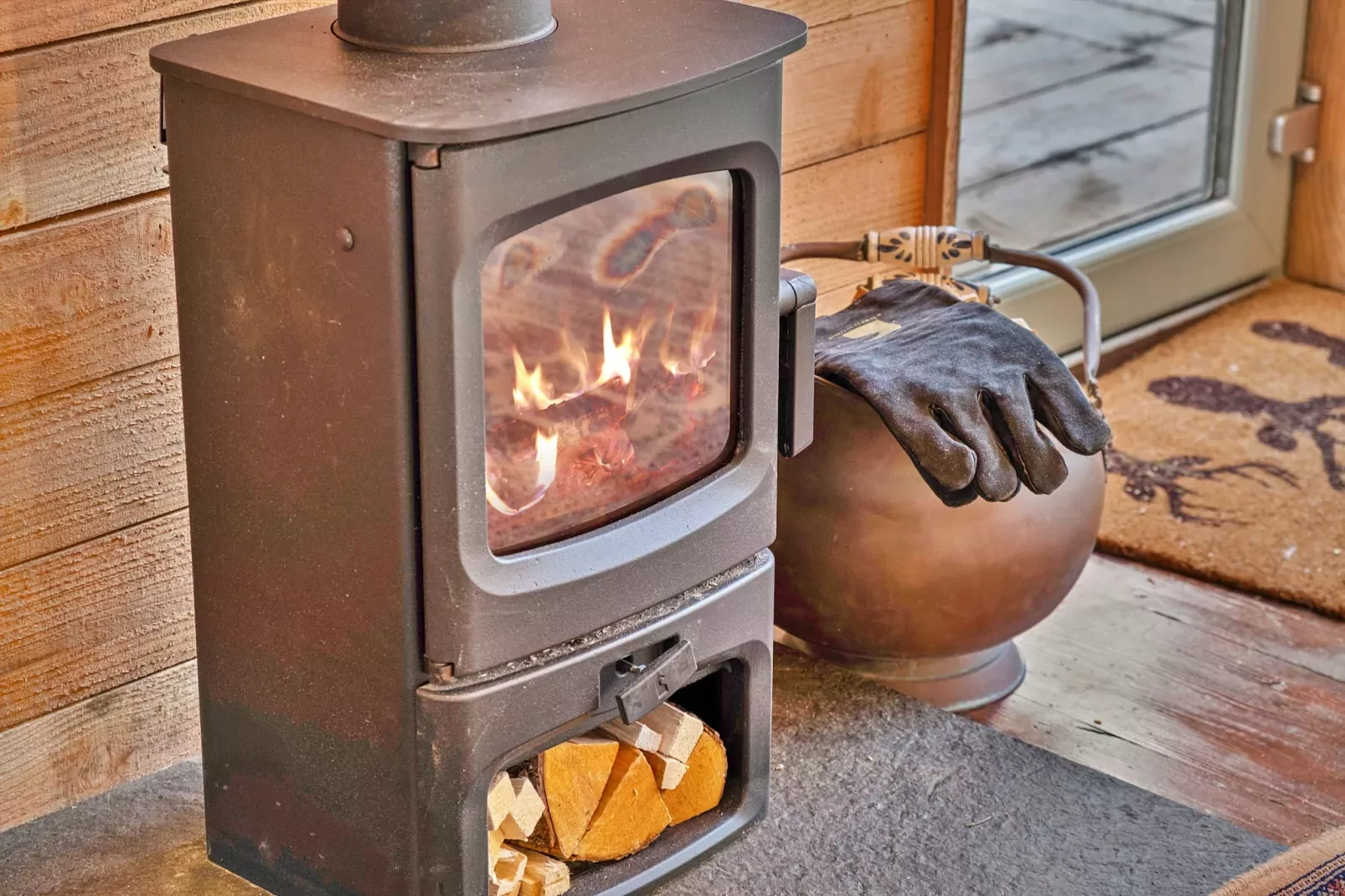 Cosagach Falls Cabin-Woonkamer