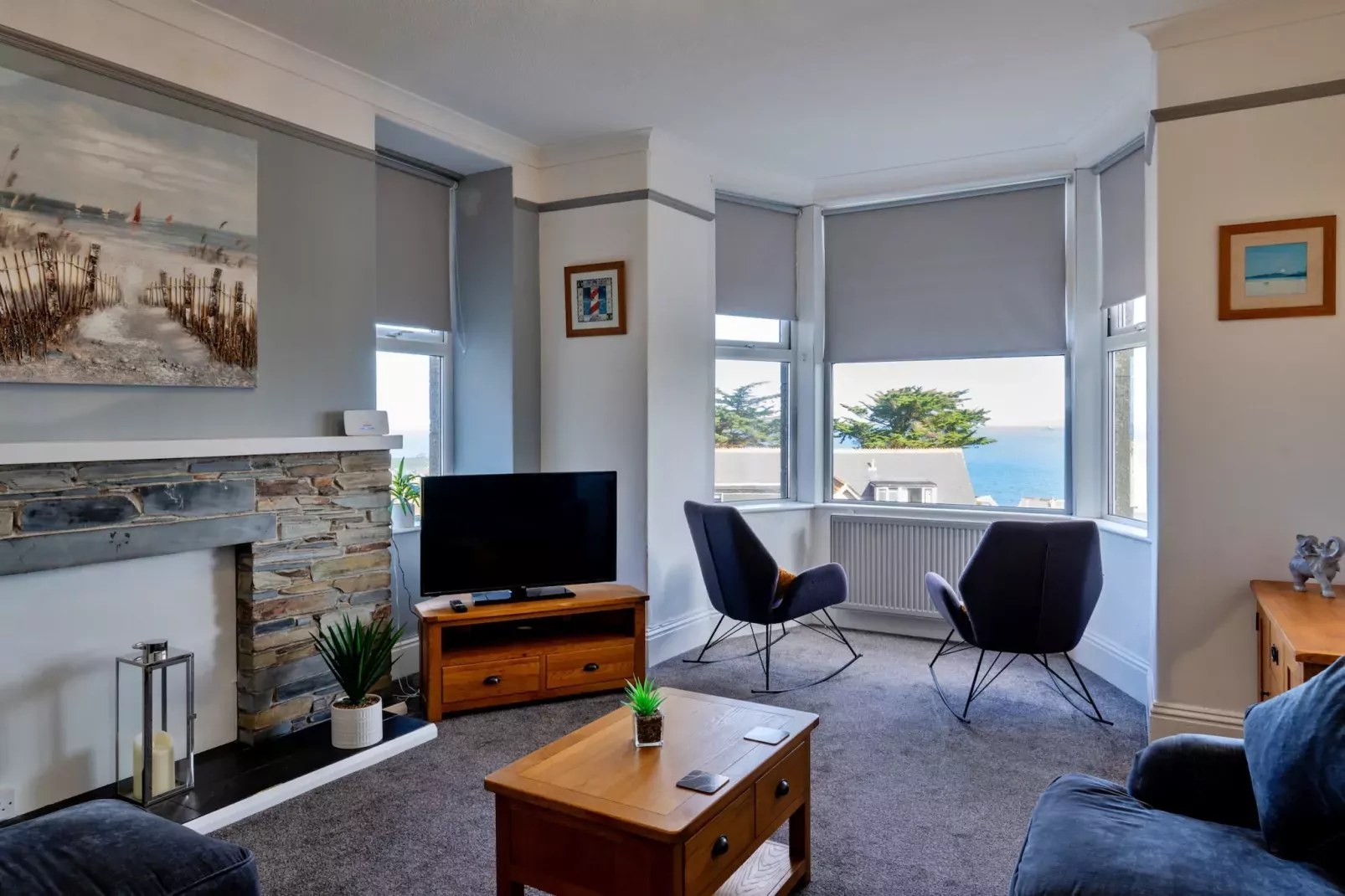 No. 6 Porthgwidden-Woonkamer