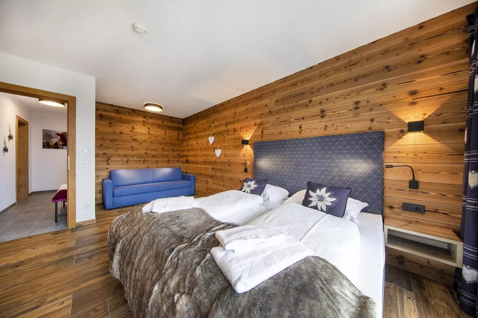 Nationalpark Chalet Gabelspitze-Slaapkamer