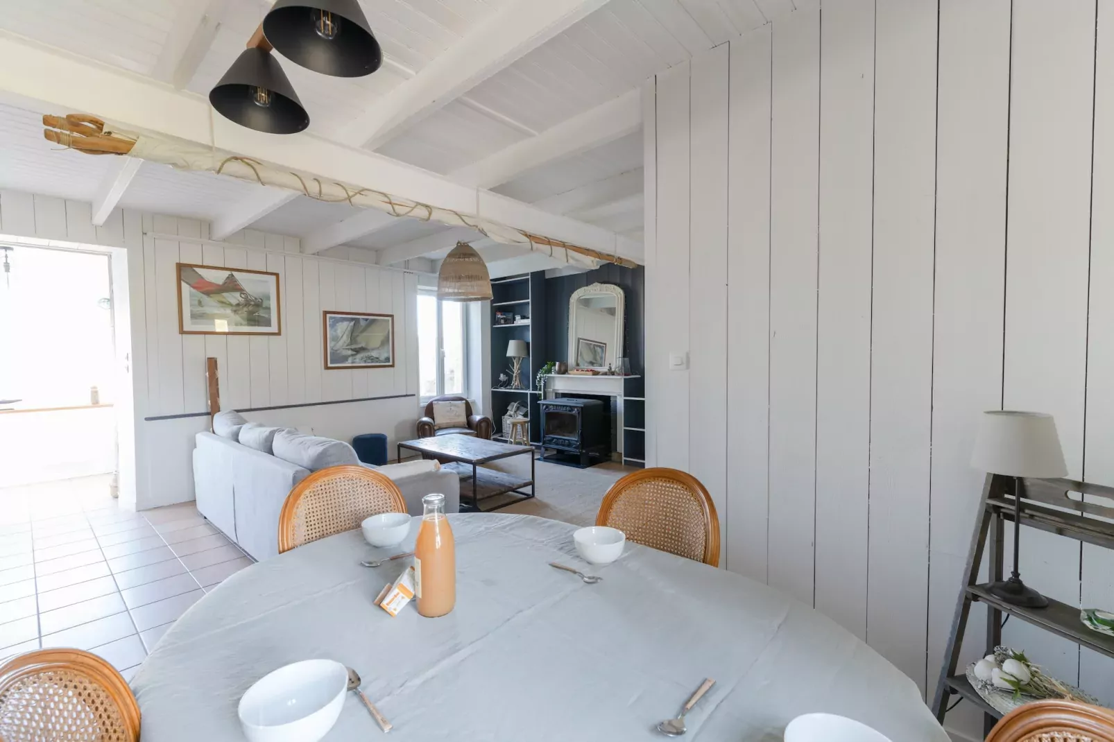 TY STREJOU - Portsall-Woonkamer