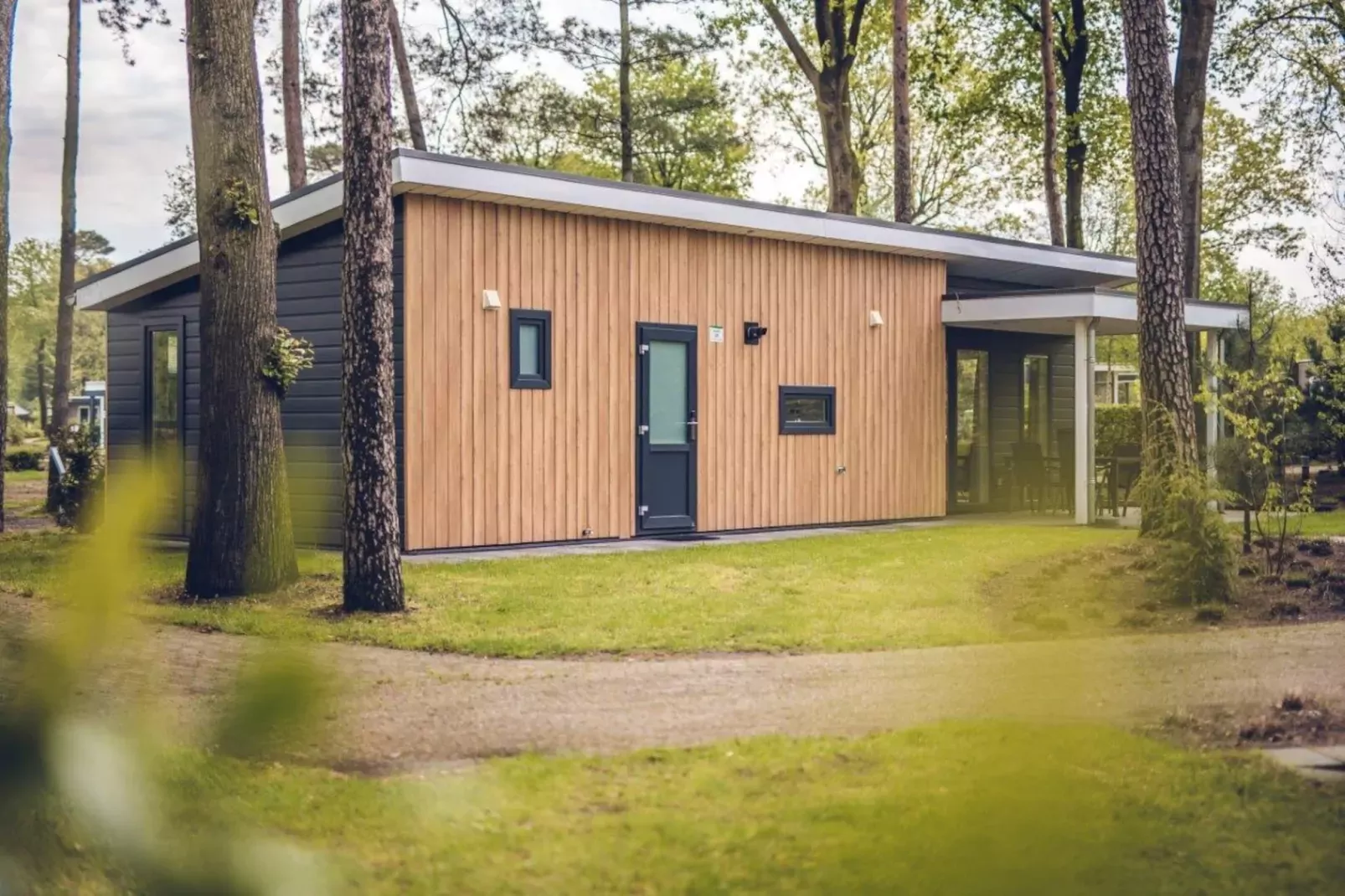 Bosvilla | 2 - 4 persons-Buitenkant zomer