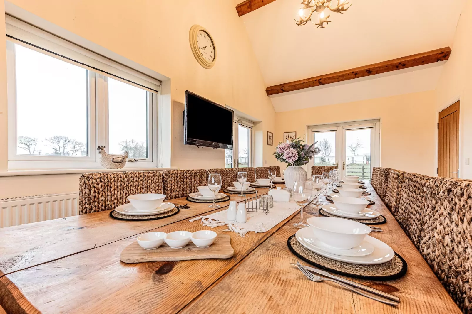 Groes Faen Bach Farmhouse-Eetkamer