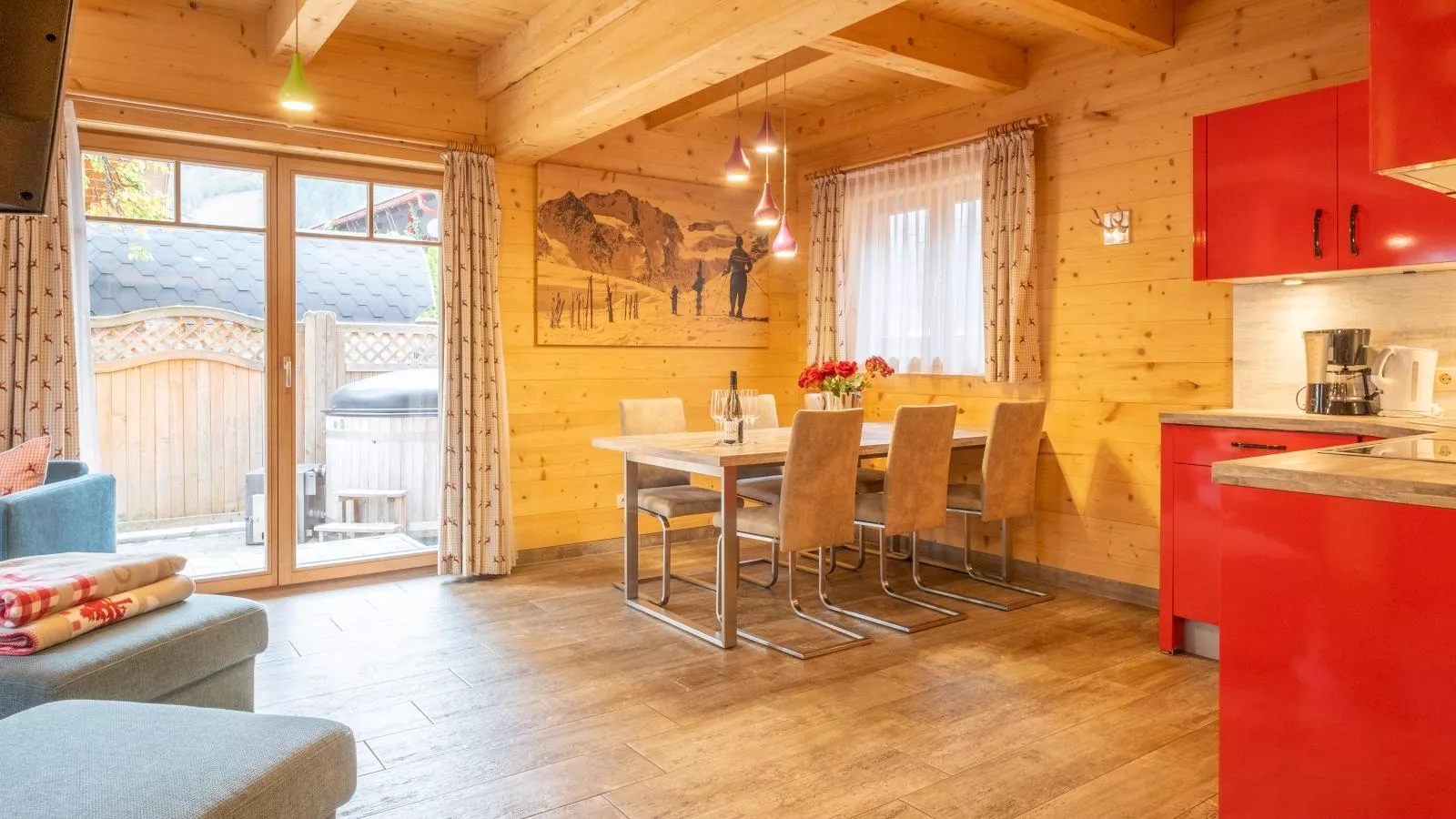 Luxury Lodge Kaprun Ost A-Eetkamer