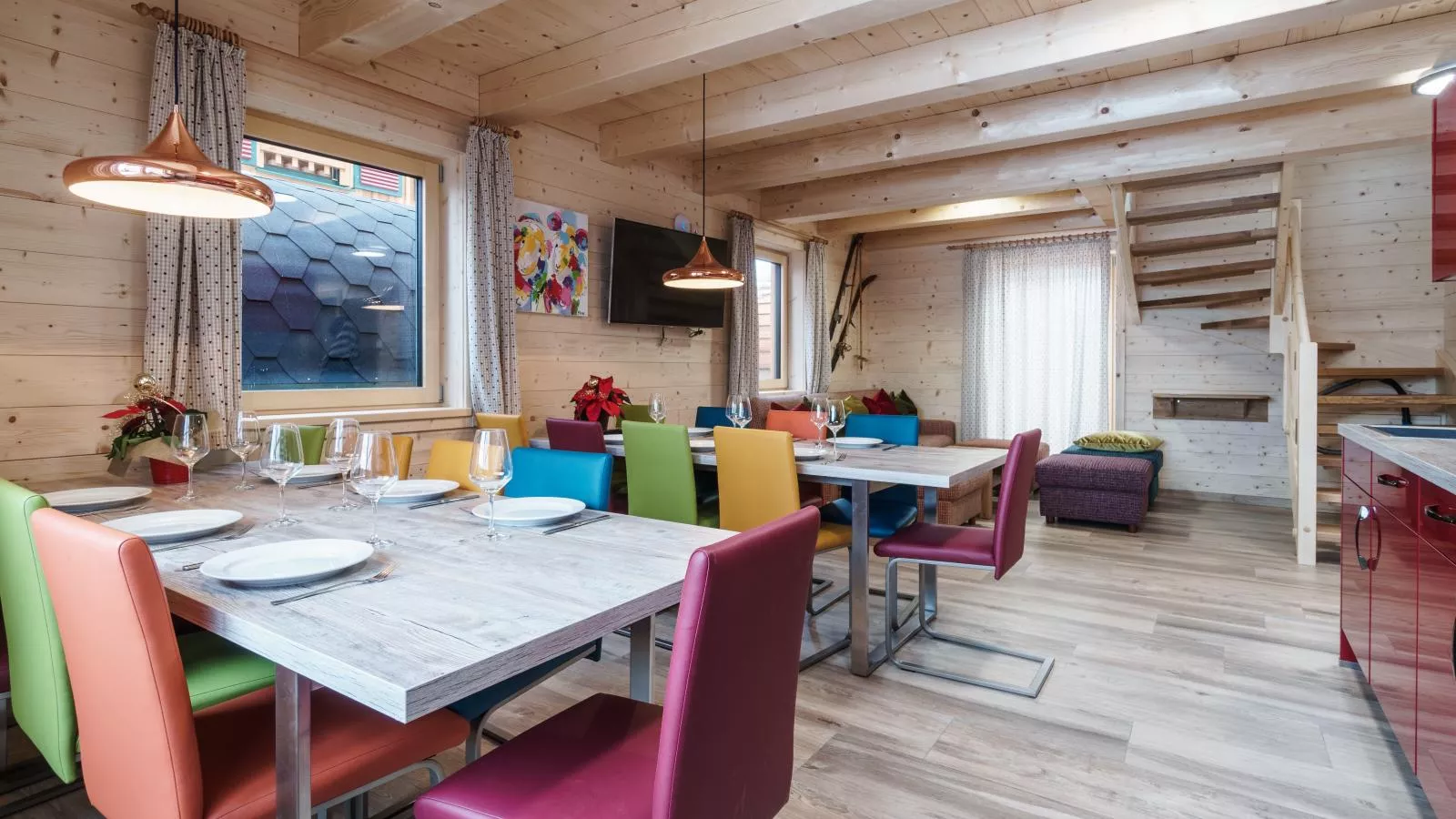 Nature Lodge Kaprun B-Eetkamer