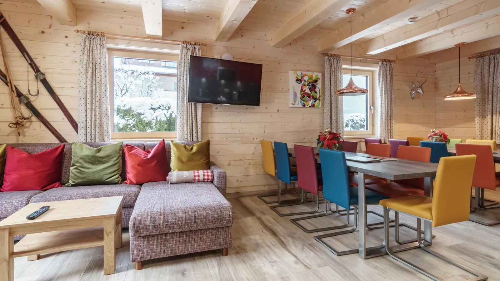 Nature Lodge Kaprun XL-Woonkamer