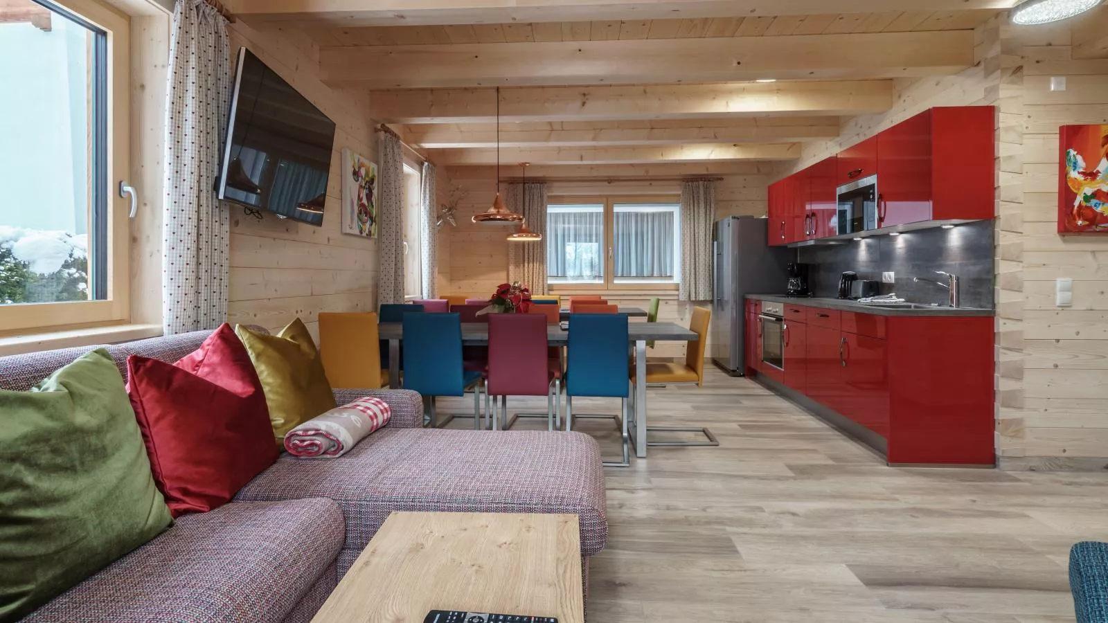 Nature Lodge Kaprun XL-Woonkamer