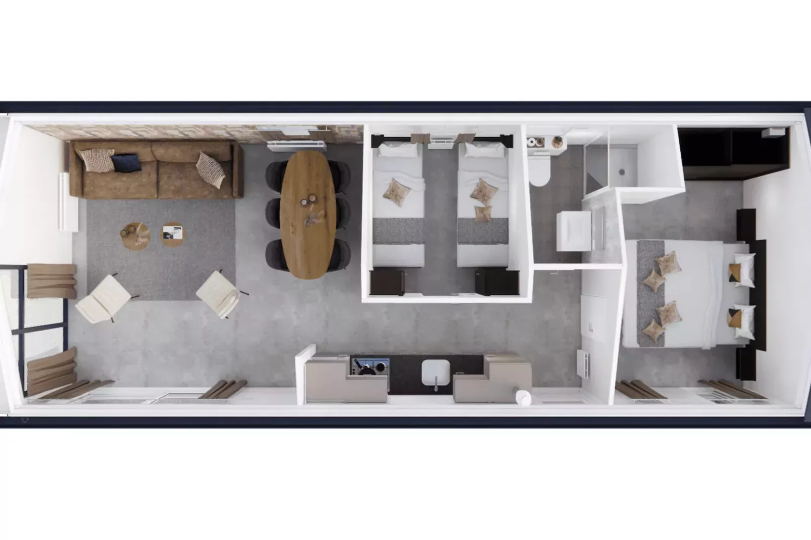 Chalet Bosuil-Plattegrond