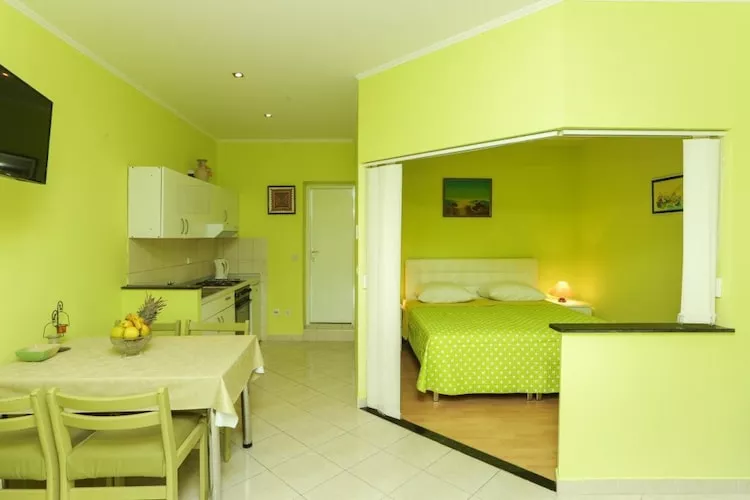 Apartments Villa Dubrovnik - Comfort Studio Apartment with Terrace and Sea View-Eetkamer
