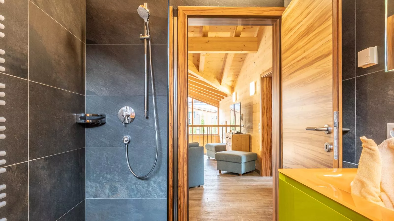 Luxury Lodge Kaprun XL-Badkamer