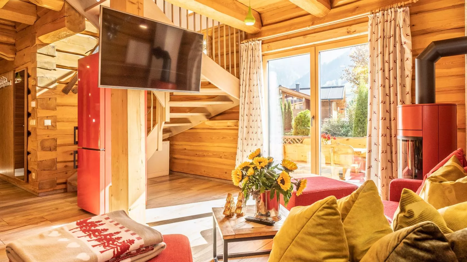 Nature Lodge Kaprun XL-Woonkamer