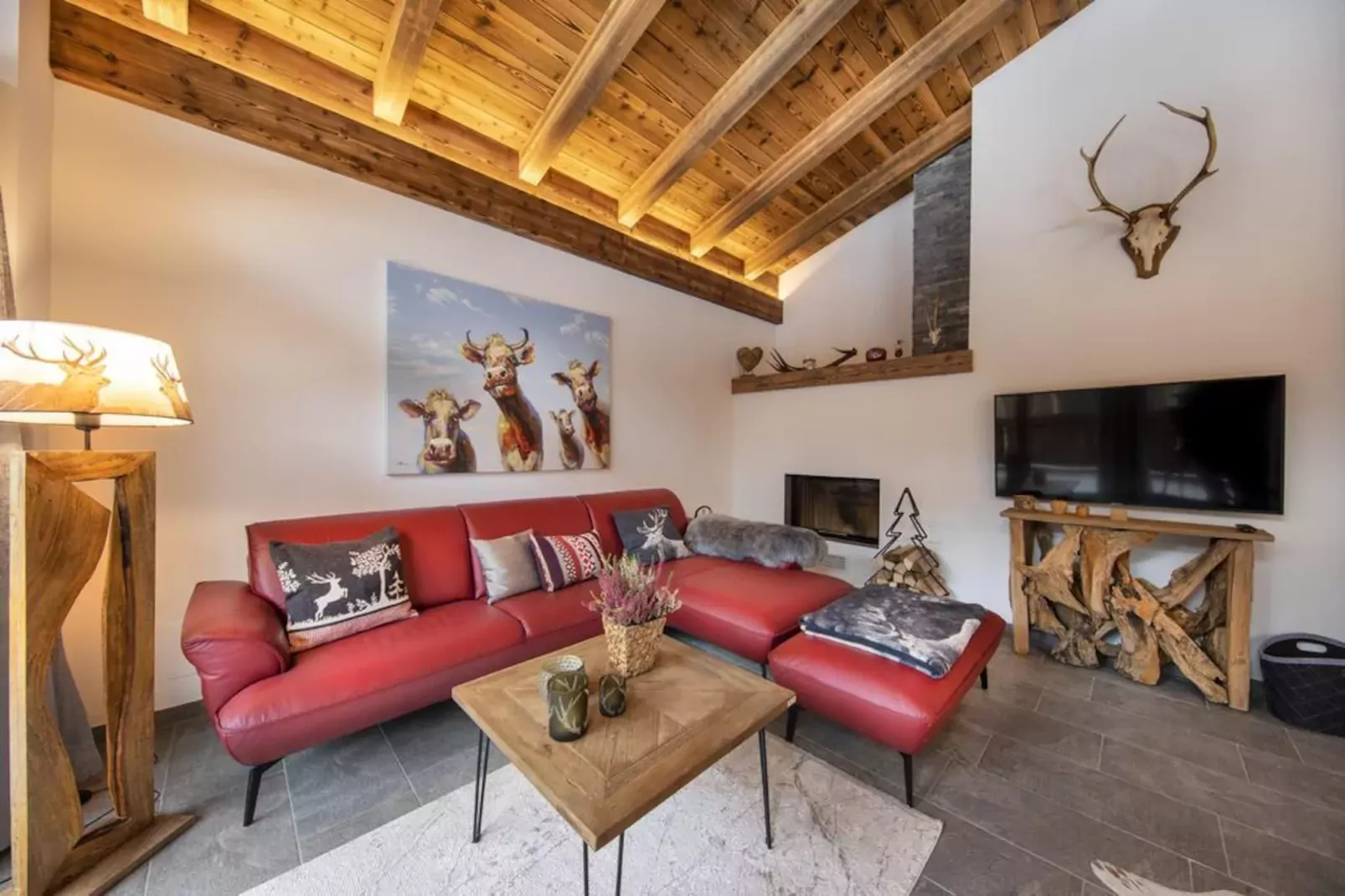 Nationalpark Chalet Keeseck-Woonkamer