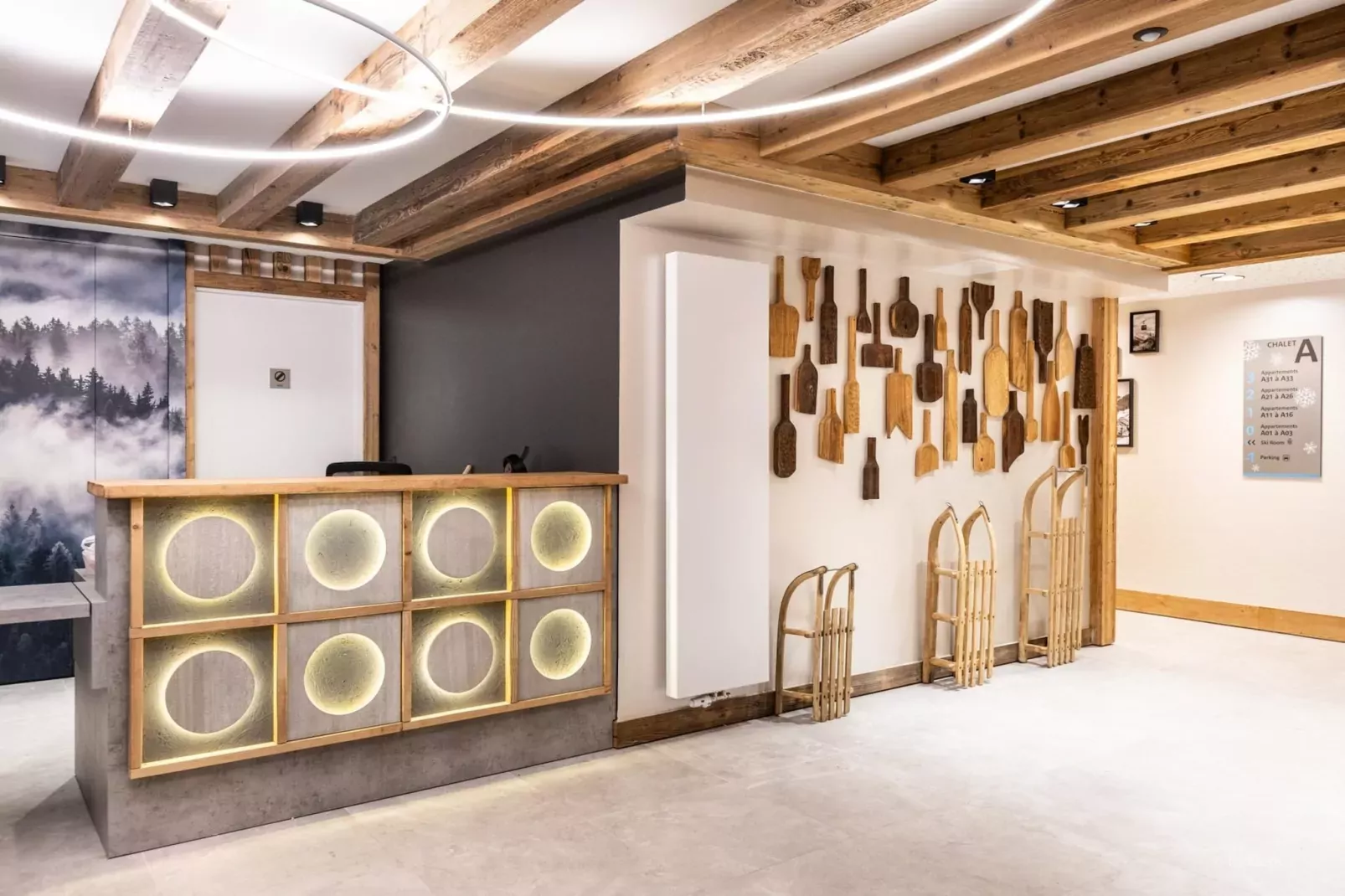 CHAPELLE DABONDANCE Le Flocon Blanc A40P-Hal-ontvangst