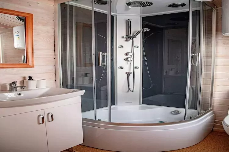 Domki Aquarius - dla 3 osób-Badkamer