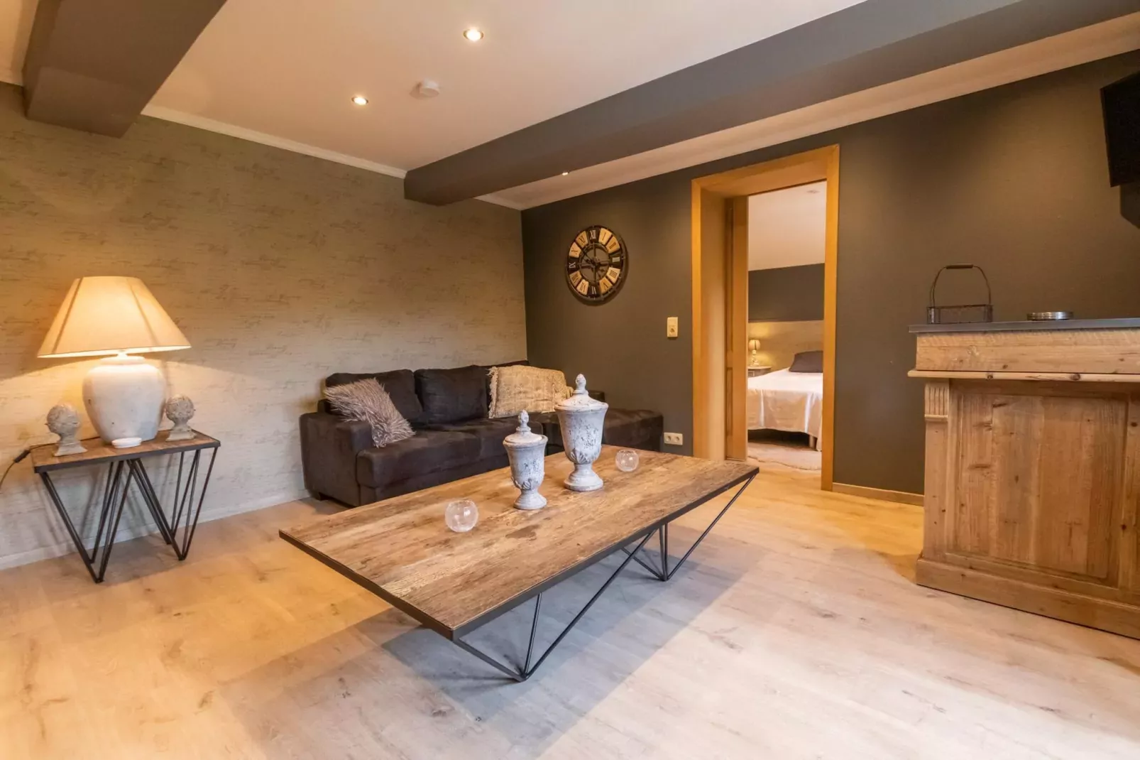 Appartement Ferme Simon-Woonkamer